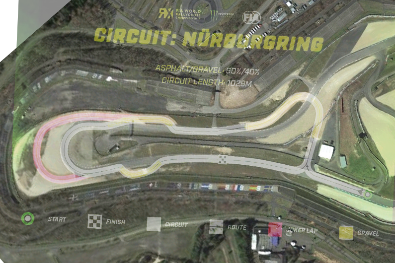 Nürburgring 2020 World Rallycross Track Layout